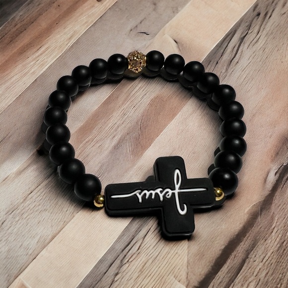 Other - ! Elevate Your Style with Our Jesus Cross Beads Bracelet -